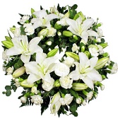 White Lily Wreath