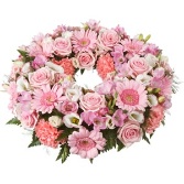 Pink and White Wreath