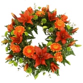 Gerbera & Lily Wreath